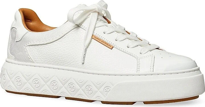 Women's Ladybug Leather Low-Top Sneakers - White - Size 10 - Image 2