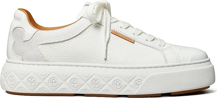 Women's Ladybug Leather Low-Top Sneakers - White - Size 10