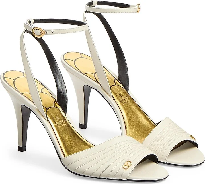 Women's Ladycrush 85MM Sandals in Kidskin - Ivory - Size 9 - Image 2