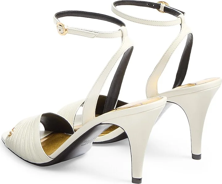 Women's Ladycrush 85MM Sandals in Kidskin - Ivory - Size 9 - Image 4