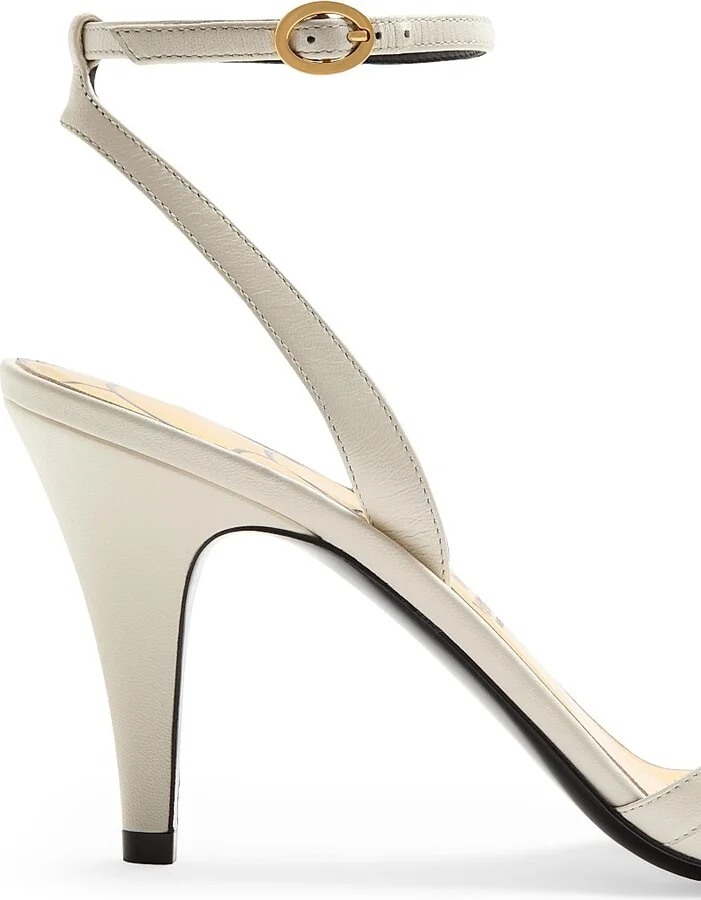 Women's Ladycrush 85MM Sandals in Kidskin - Ivory - Size 9 - Image 5