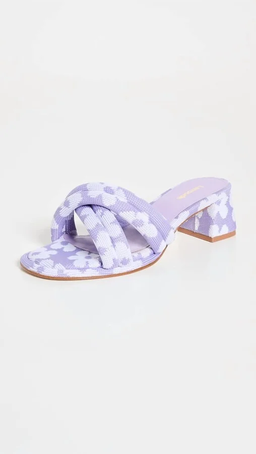 Women's Laguna Floral Knit Sandal In Lilac