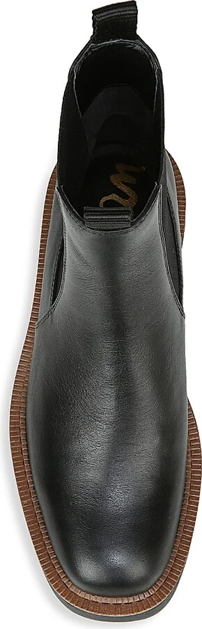 Women's Laguna Lug-Sole Leather Combat Boots - Black - Size 10 - Image 5