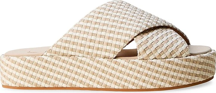 Women's Laguna Striped Geo Platform Sandals - Mykonos - Size 11