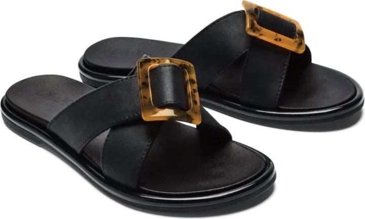 Women's La'i Slide Beach Sandal In Black