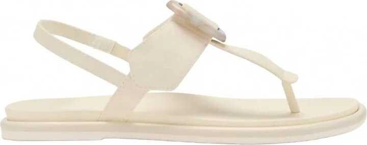 Women's Lai T Bar Sandal In White Sand