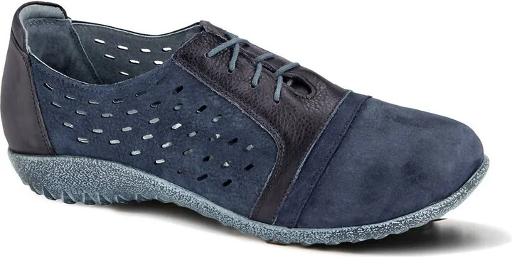 Women's Lalo Sneaker In Navy Velvet Nubuck/ink Lthr/tin Gray Lthr