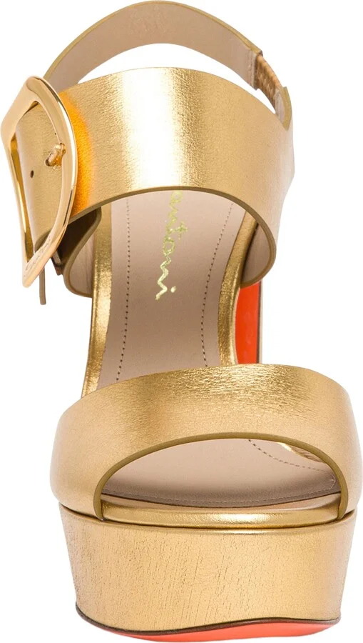 Women's laminated leather high-heel sandal - Image 7