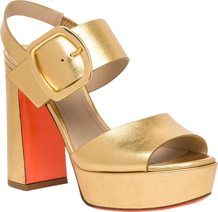 Women's laminated leather high-heel sandal - Image 8