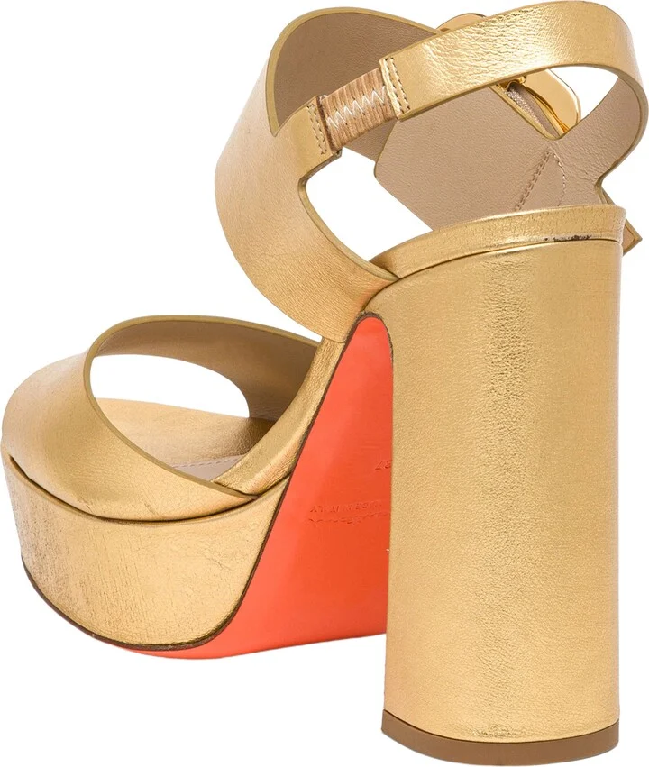 Women's laminated leather high-heel sandal - Image 9