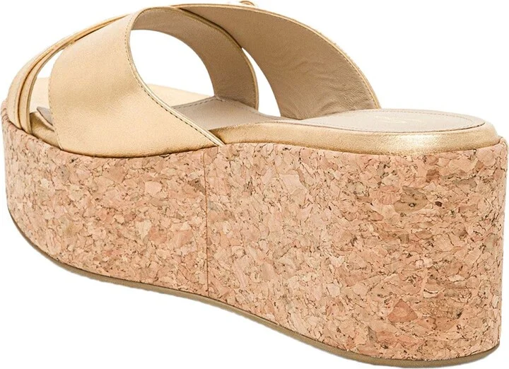Women's laminated leather wedge - Image 5