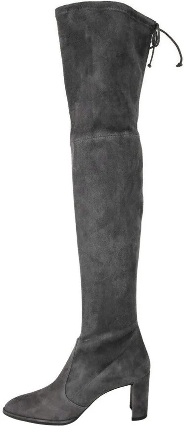 Women's Landmark Slate Suede Over-the-knee Boot - Image 7