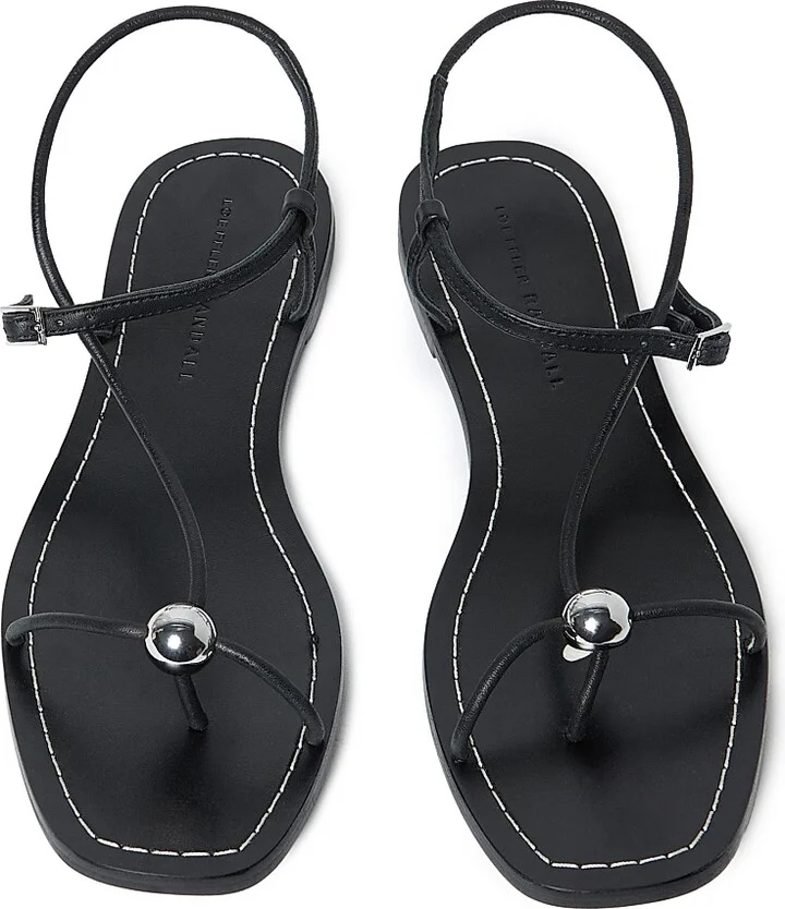 Women's Lara Strappy Flat Sandals - Black - Size 11 - Image 4