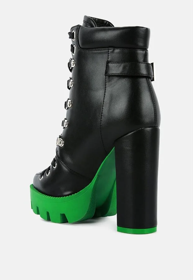 Womens larch cushion collared biker boots - Image 5
