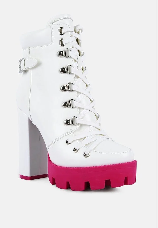 Womens larch cushion collared biker boots - Image 8