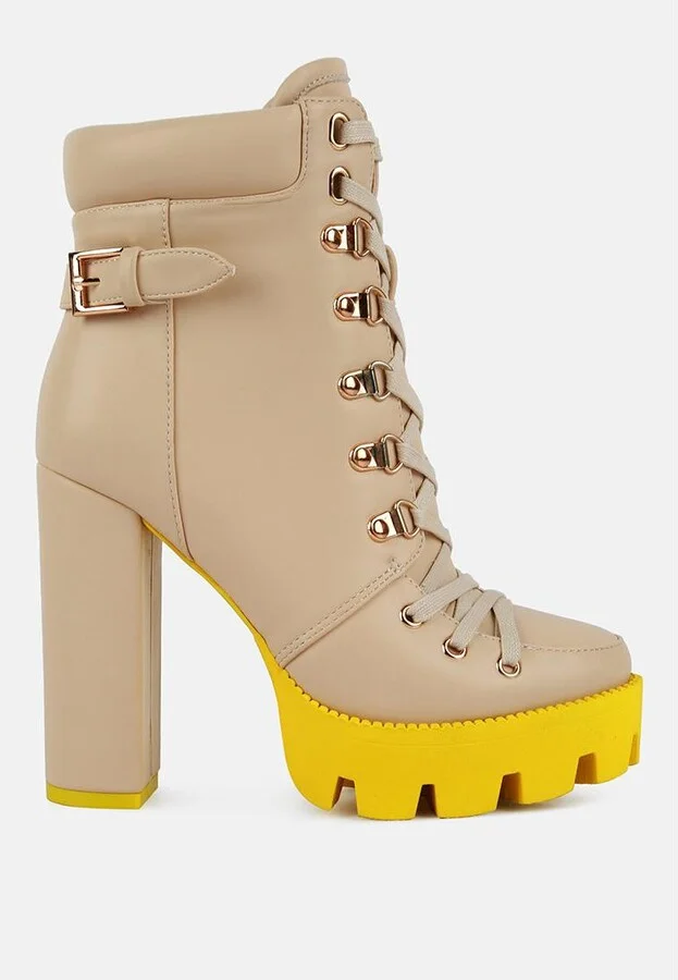 Womens larch cushion collared biker boots