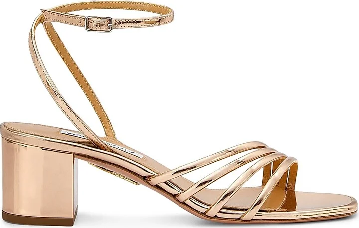 Women's Latour 50MM Leather Sandals - Rose Gold - Size 5
