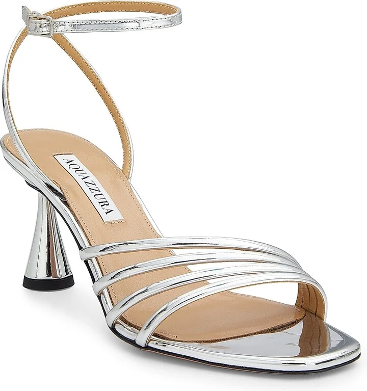 Women's Latour 75MM Mirrored Sandals - Silver - Size 5.5 - Image 2