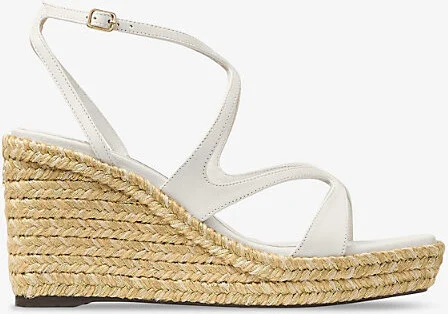 Womens Latte Ayla 85 Leather Espadrille Wedges Eur 39 / 6 Uk Women