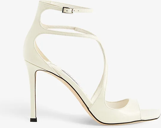 Womens Latte Azia Strappy 95 Leather Heeled Sandals Eur 41 / 8 Uk Women