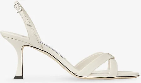 Womens Latte Elsy 70 Leather Heeled Sandals Eur 39 / 6 Uk Women