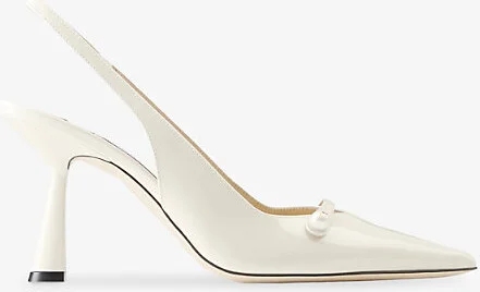 Womens Latte/Latte Amita 85 Patent Leather Slingbacks Eur 38/5 Uk Women