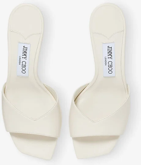Womens Latte Skye 70 Leather Heeled Sandals Eur 42/ 9 Uk Women - Image 2
