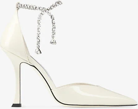 Womens Latte Stevie 100 Patent Leather Heels Eur 37.5 / 4.5 Uk Women