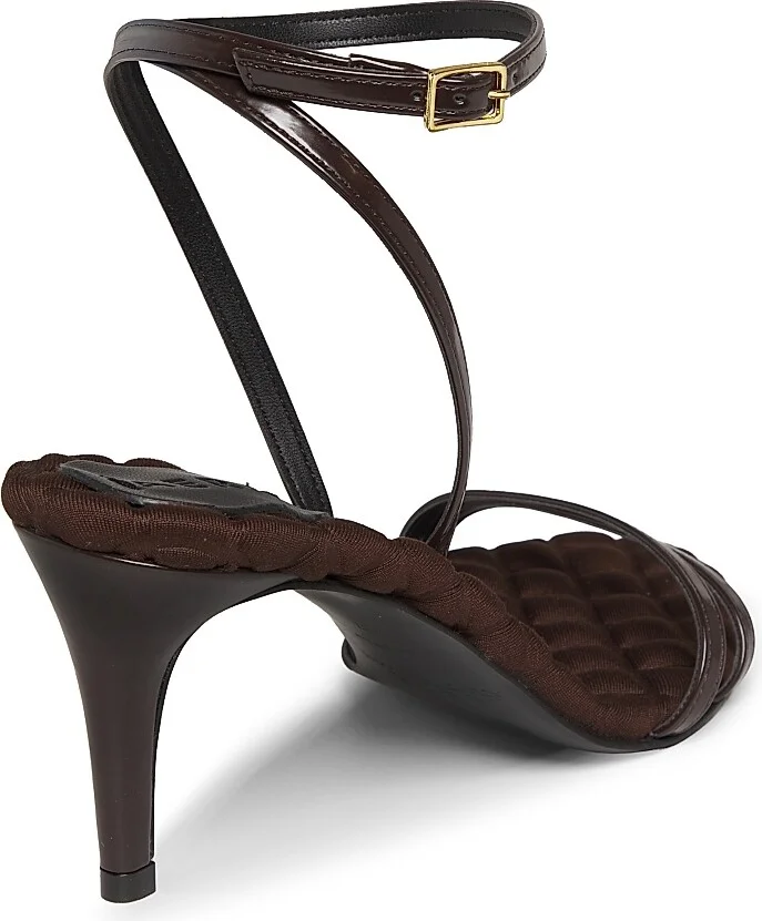 Women's Laura 75MM Faux Leather Sandals - Brown - Size 6 - Image 3