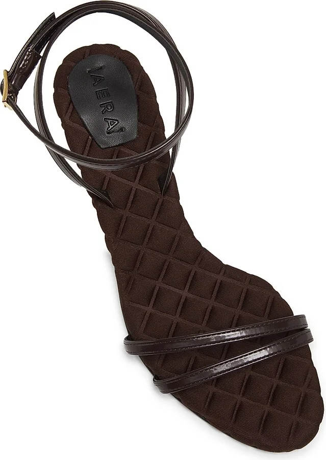 Women's Laura 75MM Faux Leather Sandals - Brown - Size 6 - Image 4
