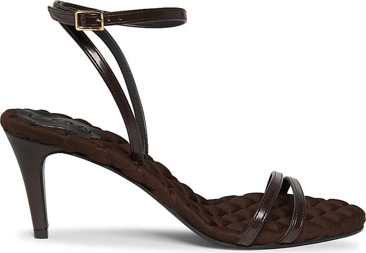 Women's Laura 75MM Faux Leather Sandals - Brown - Size 6