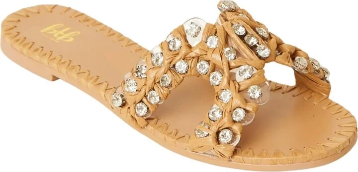Women's Laurel Crystal Slide In Sand