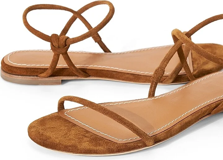 Women's Laurel Suede Sandals - Tan - Size 5 - Image 4
