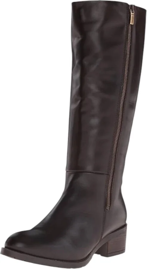 Women's Lauren Waterproof Tall Leather Boots In Brown