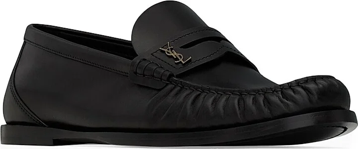 Women's Laurent Loafers in Smooth Leather - Black - Size 7 - Image 2