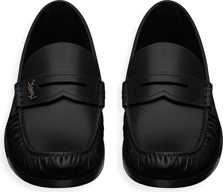 Women's Laurent Loafers in Smooth Leather - Black - Size 7 - Image 3