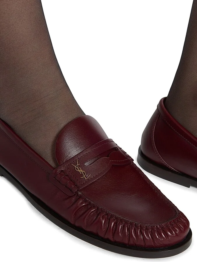 Women's Laurent Loafers in Smooth Leather - Black - Size 7 - Image 11