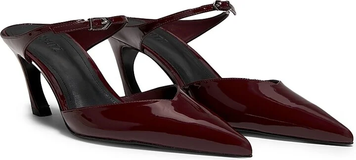 Women's Laurie 70MM Patent Leather Mules - Vino - Size 6.5 - Image 2