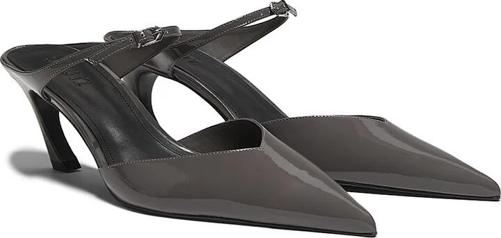 Women's Laurie 70MM Patent Leather Mules - Vino - Size 6.5 - Image 7