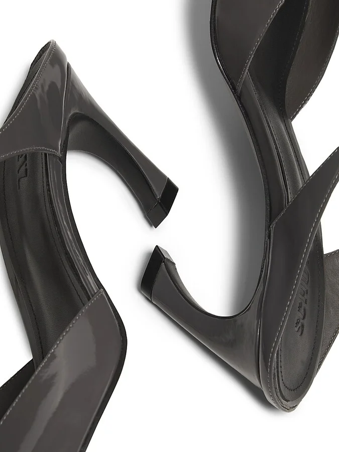 Women's Laurie 70MM Patent Leather Mules - Vino - Size 6.5 - Image 11