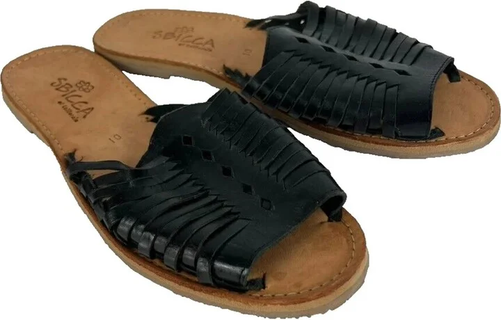 Women's Lawrin Woven Hurache Flat Sandal In Black