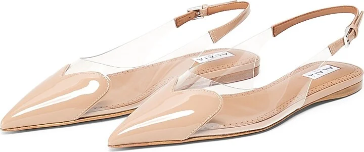 Women's Le Coeur Leather Slingback Flats - Chair - Size 6 - Image 2