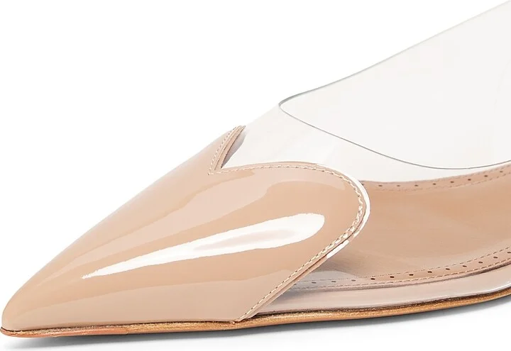 Women's Le Coeur Leather Slingback Flats - Chair - Size 6 - Image 5