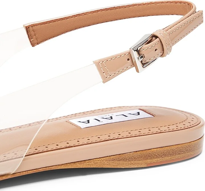 Women's Le Coeur Leather Slingback Flats - Chair - Size 6 - Image 6