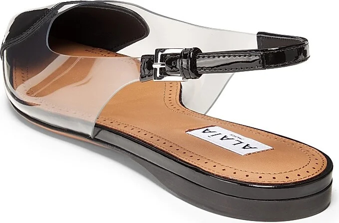Women's Le Coeur Leather Slingback Flats - Chair - Size 6 - Image 8