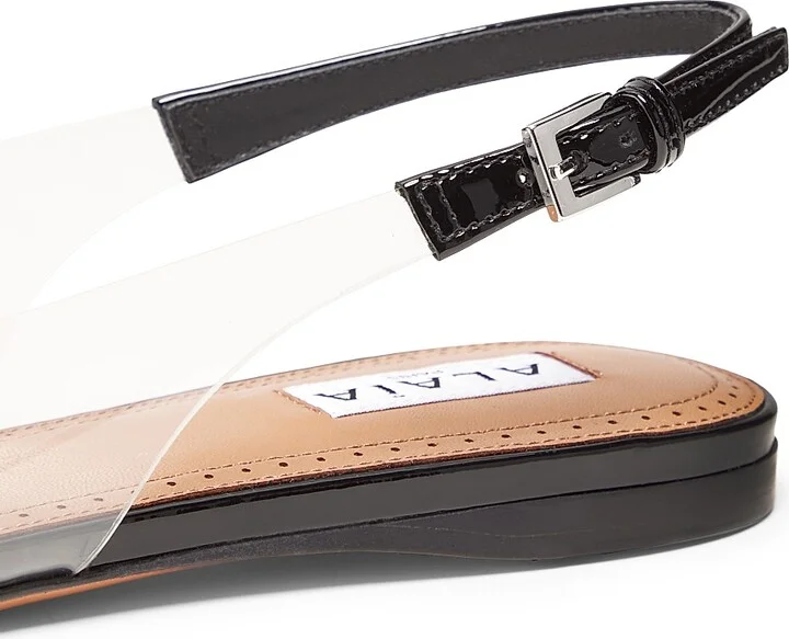 Women's Le Coeur Leather Slingback Flats - Chair - Size 6 - Image 11