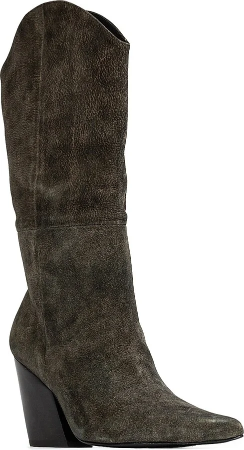 Women's Le Noa 100MM Western Boots - Dark Brown Nubuck - Size 6 - Image 3