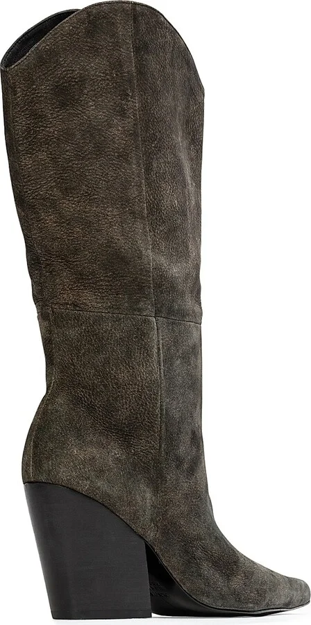 Women's Le Noa 100MM Western Boots - Dark Brown Nubuck - Size 6 - Image 4