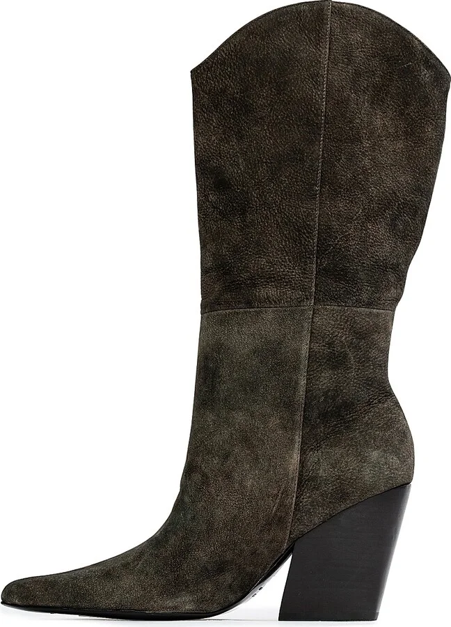 Women's Le Noa 100MM Western Boots - Dark Brown Nubuck - Size 6 - Image 5