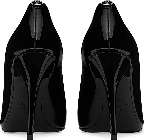 Women's Le Salon 105MM Patent Leather Pumps - Black - Size 7 - Image 3